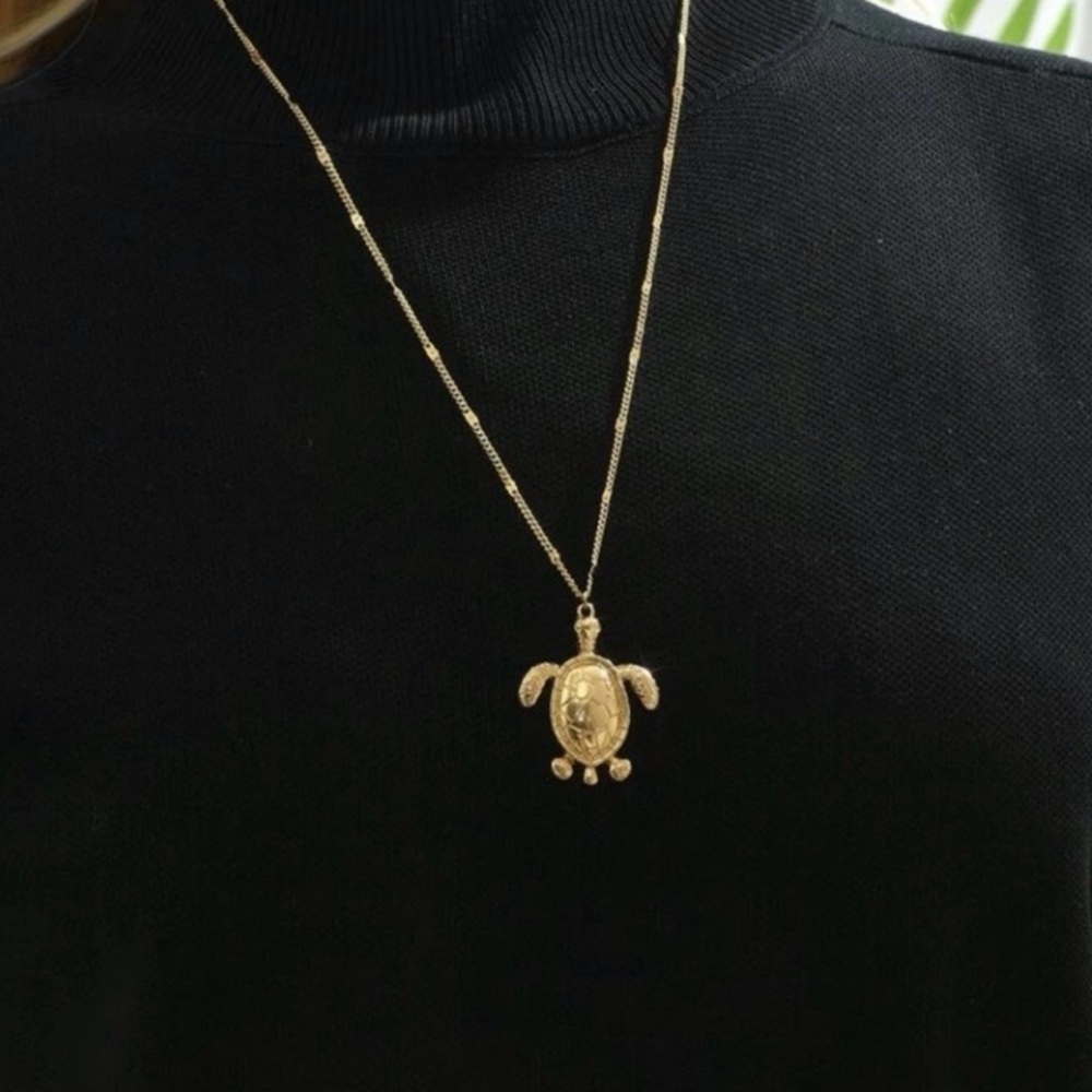 Turtle Pendant Necklace - Picture 3 of 5